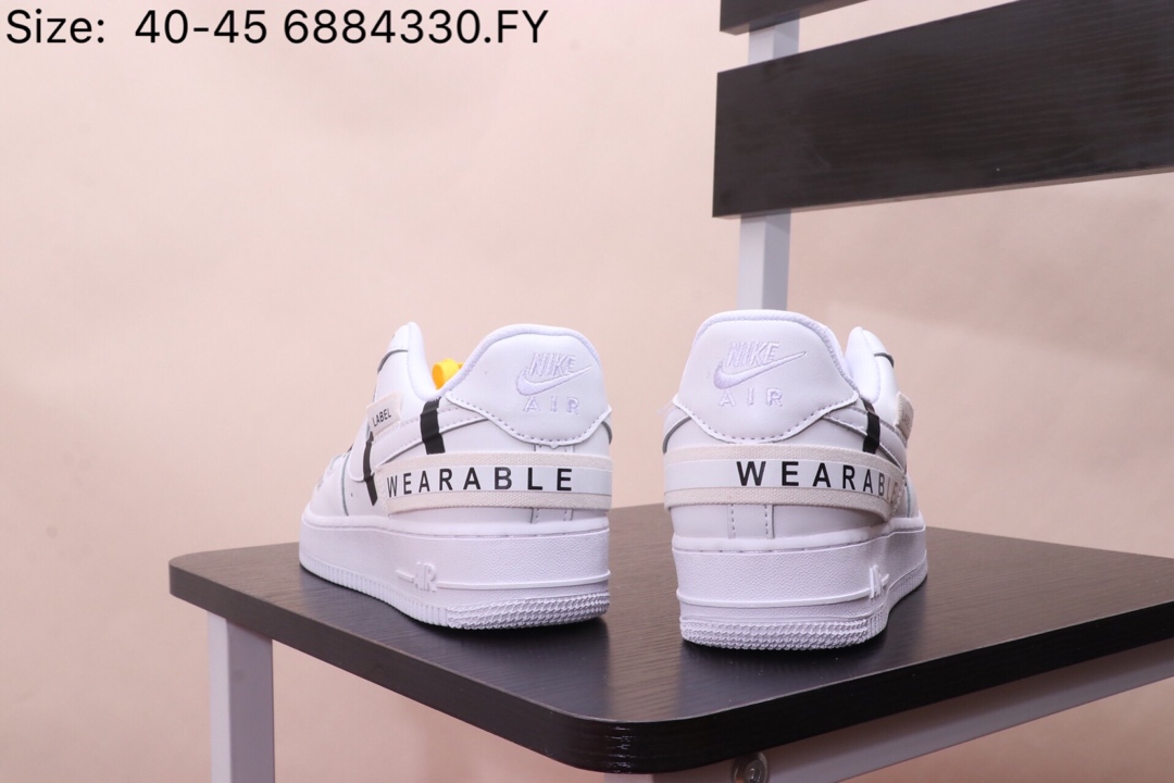 150耐克 Nike Air Force 1   内置全掌气垫 耐克 空军一号 低帮  头层皮 个性涂鸦印花 透气冲孔皮面 夏季透气休闲经典板鞋 款号 AJ7747 6884330