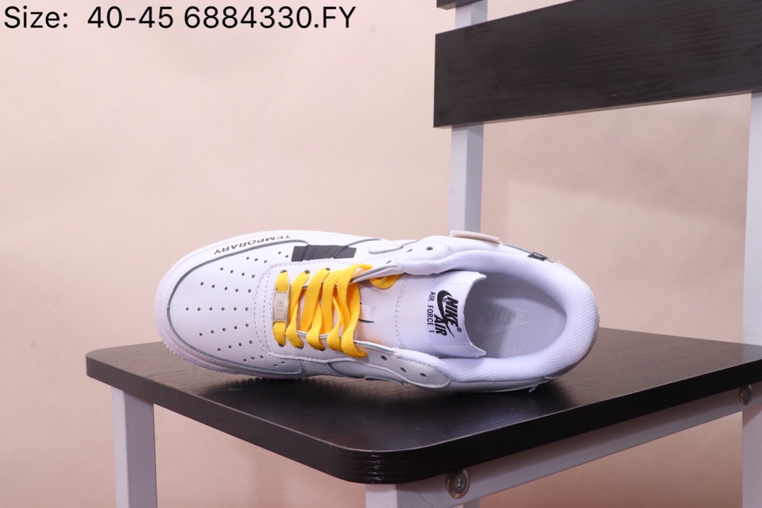 150耐克 Nike Air Force 1   内置全掌气垫 耐克 空军一号 低帮  头层皮 个性涂鸦印花 透气冲孔皮面 夏季透气休闲经典板鞋 款号 AJ7747 6884330