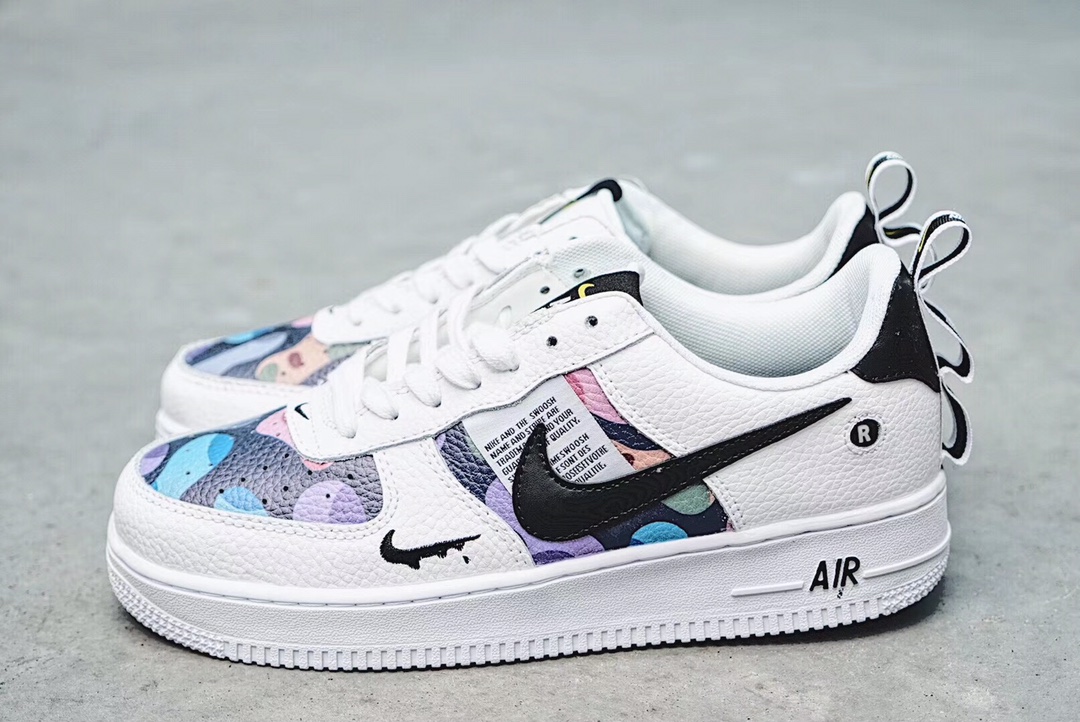 190  新款出货 海外新品 公司级 Nike Air Force 1 Low '07 Aape联名 结构简版空军一号低帮休闲板鞋  定制皮料 原盒原标 内置全掌气垫 货号：AR7719-100