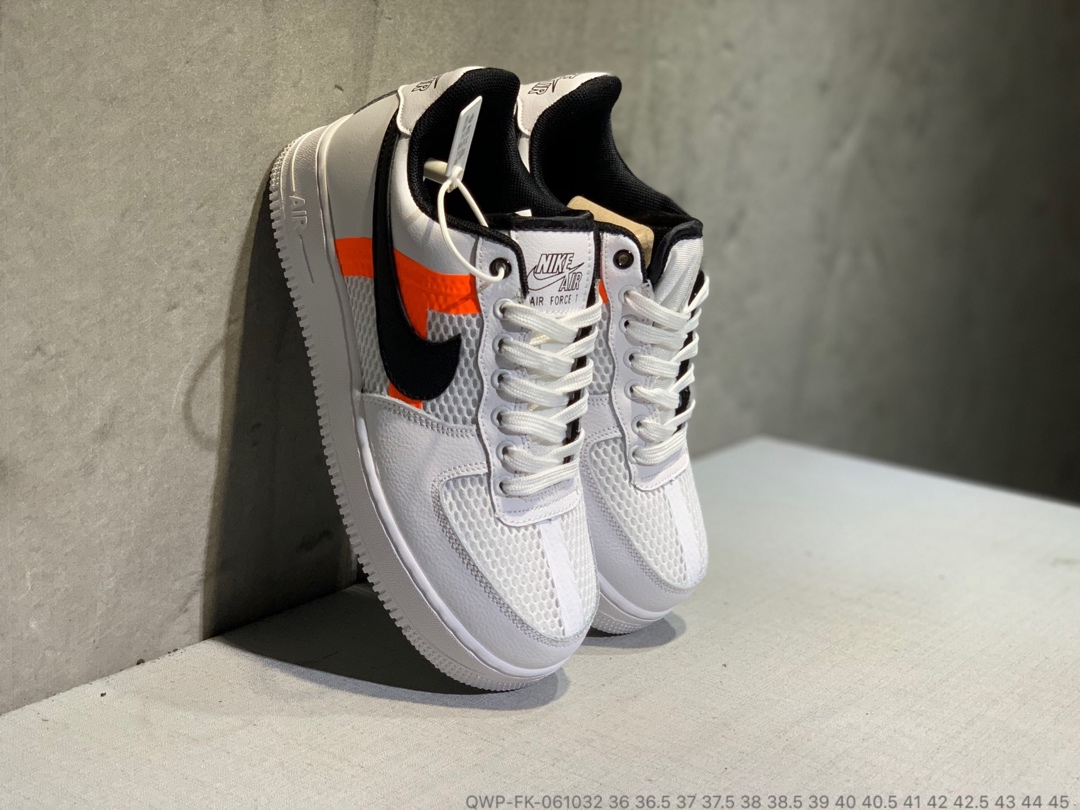 130真标半码  Nike Air Force 1 网面跑鞋