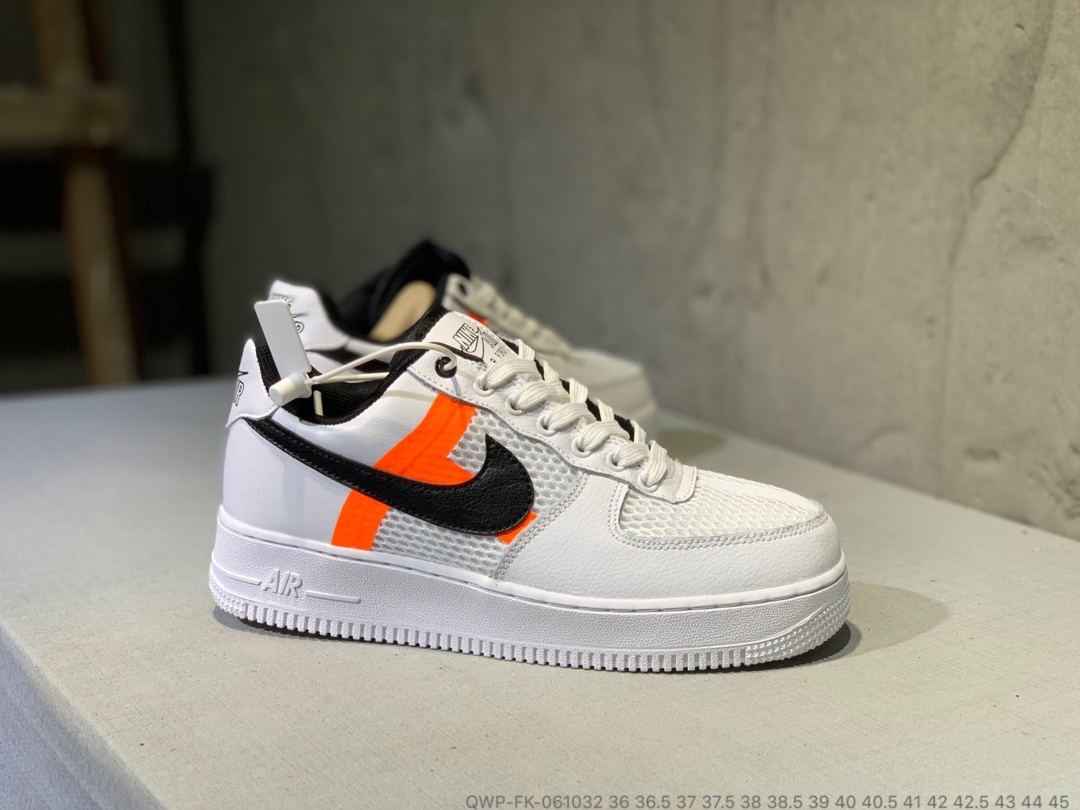 130真标半码  Nike Air Force 1 网面跑鞋