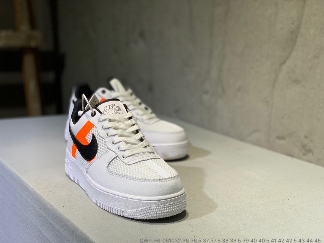 130真标半码  Nike Air Force 1 网面跑鞋