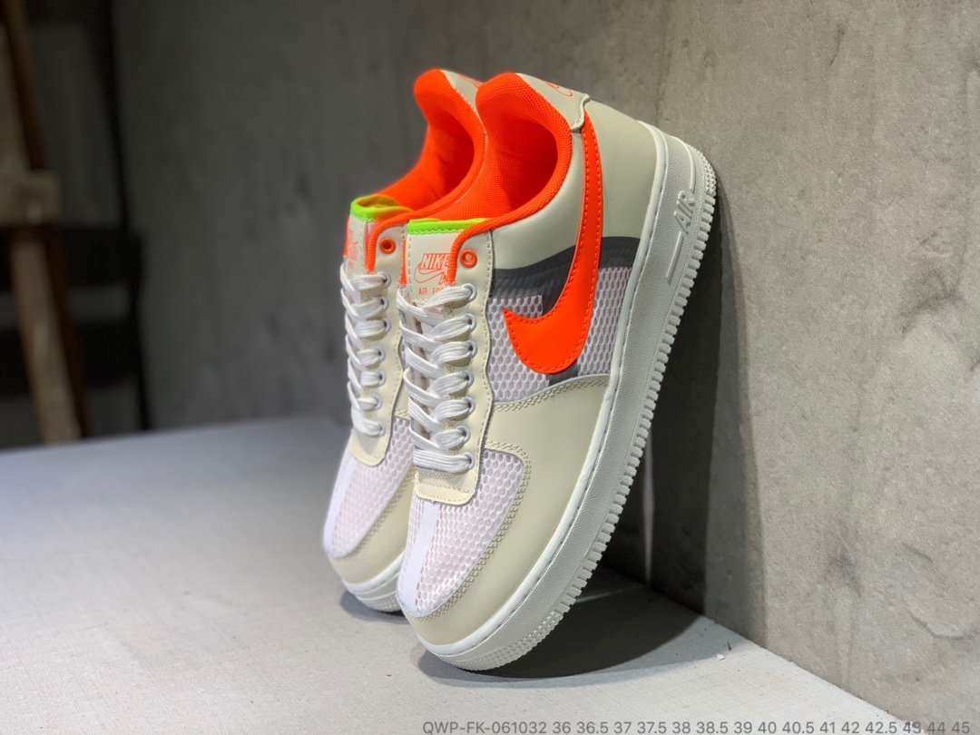 130真标半码  Nike Air Force 1 网面跑鞋