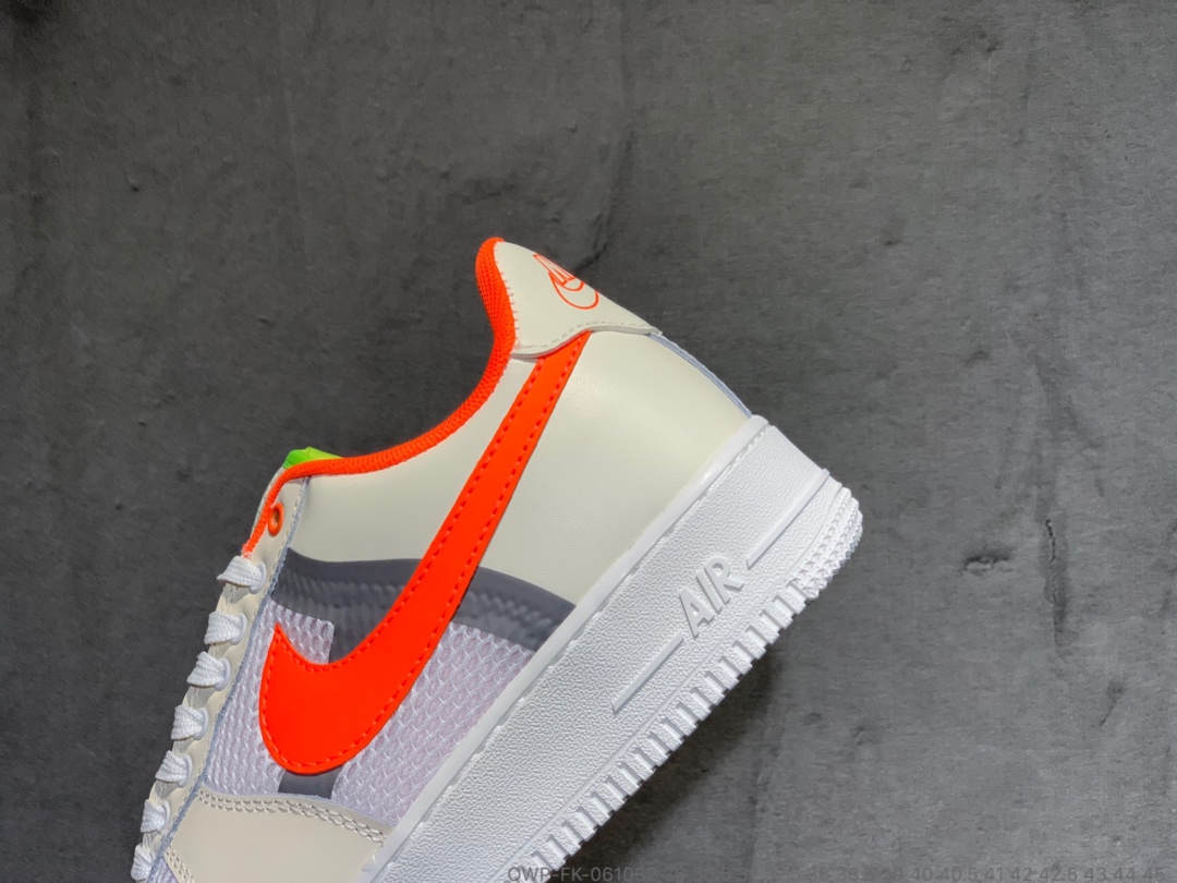 130真标半码  Nike Air Force 1 网面跑鞋