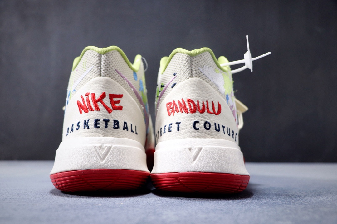 280纯原 耐克 Nike Kyrie 5 EP ”BANDULU”泼墨涂鸦 奶油 欧文5代 原厂材料 原盒配置 唯一内置真Zoom Turbo气垫