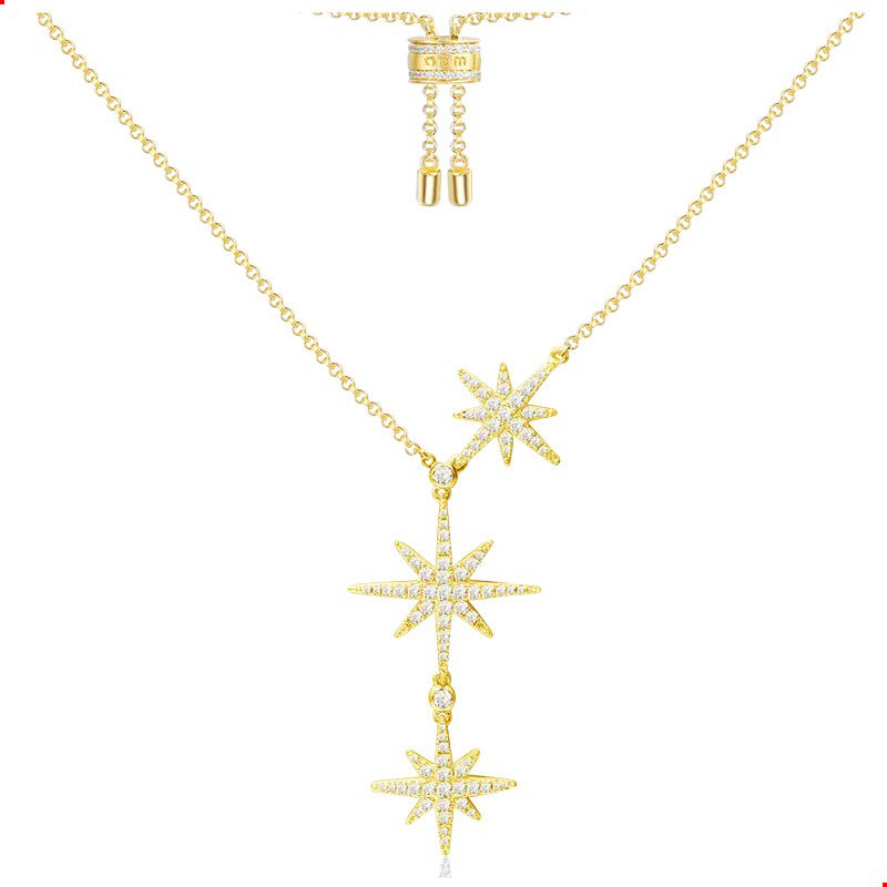 NO:104360,APM Monaco golden double meteor necklace single-meter earrings spot, Apm necklace, necklace19860909APM Monaco金黄色双流星项链 单米耳钉现货,Apm项链,necklace,Jewelry