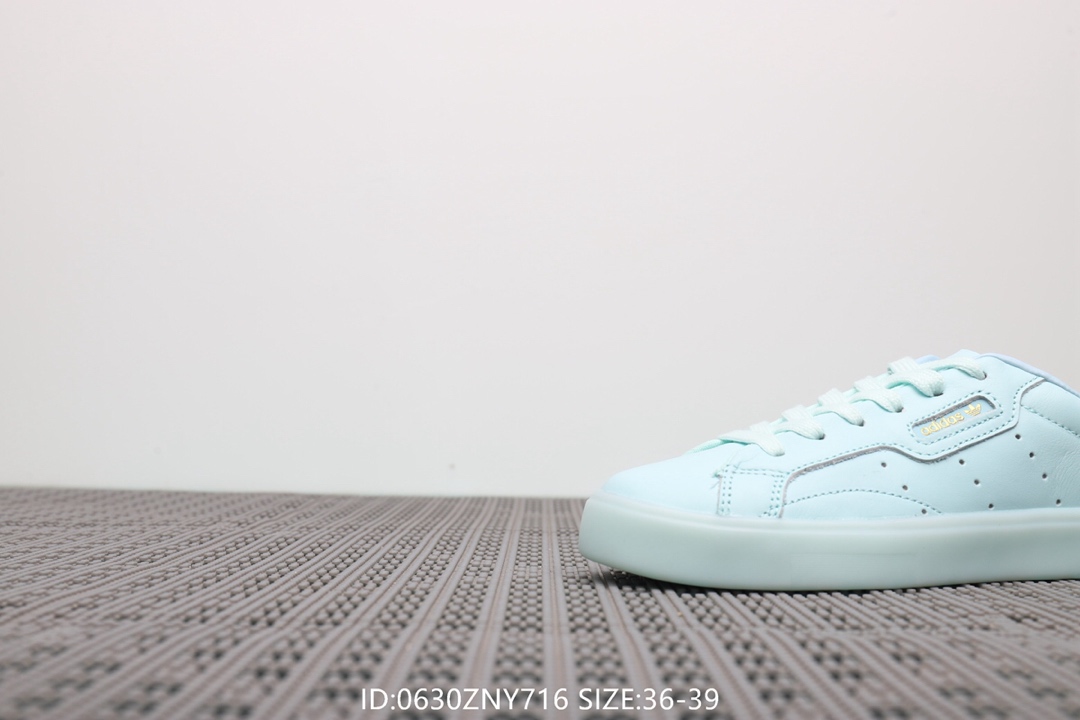 105阿迪达斯Adidas Sleek W 杨幂同款 低帮休闲小白鞋