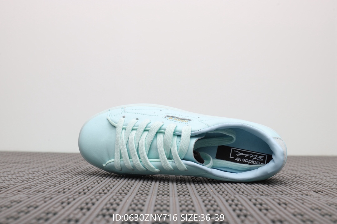 105阿迪达斯Adidas Sleek W 杨幂同款 低帮休闲小白鞋