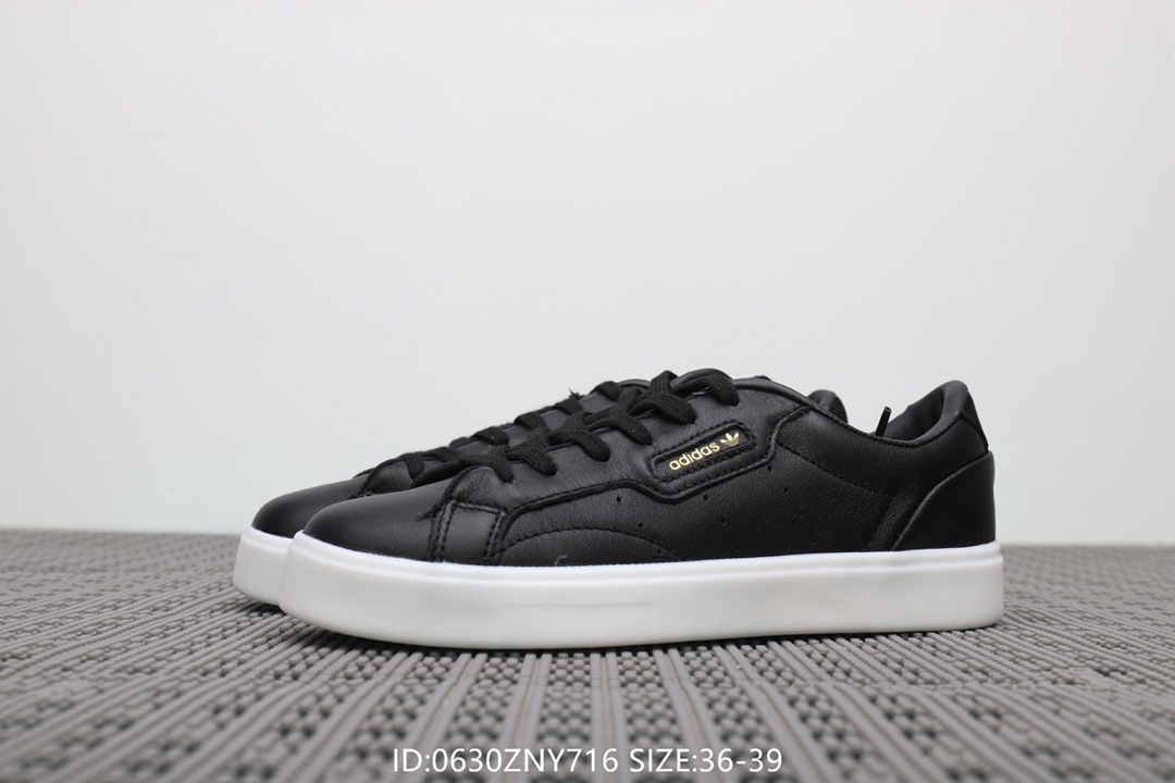 105阿迪达斯Adidas Sleek W 杨幂同款 低帮休闲小白鞋