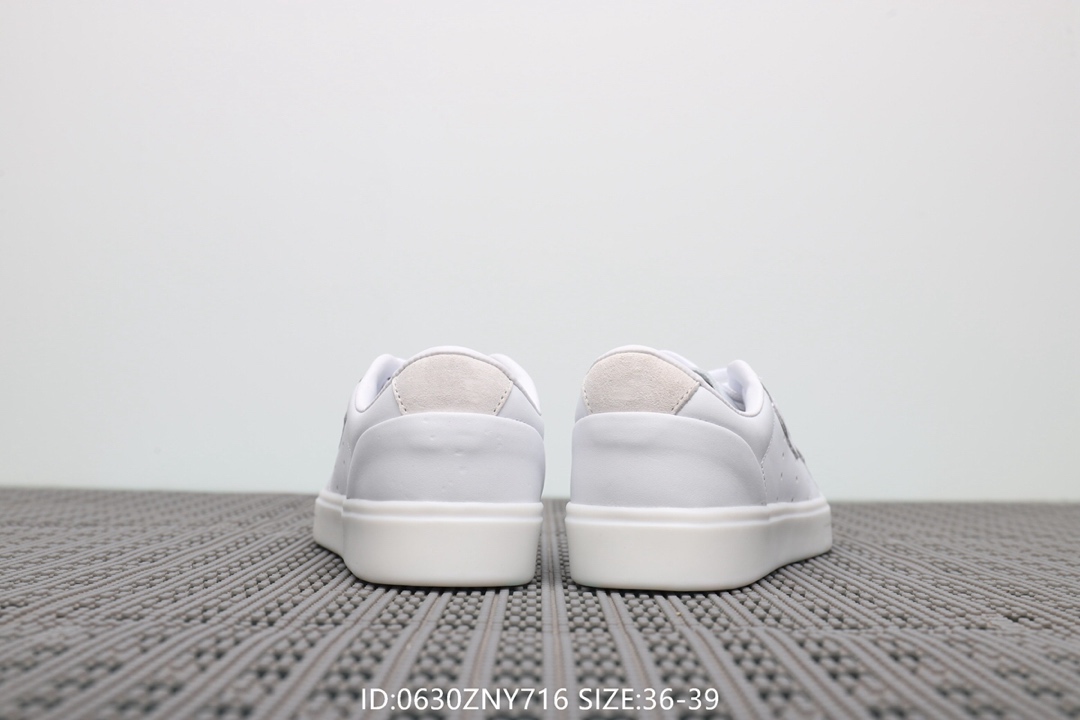 105阿迪达斯Adidas Sleek W 杨幂同款 低帮休闲小白鞋