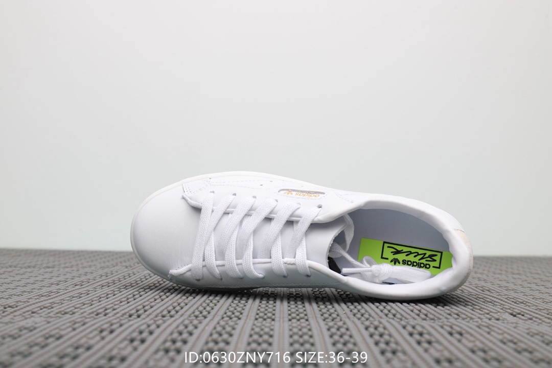 105阿迪达斯Adidas Sleek W 杨幂同款 低帮休闲小白鞋