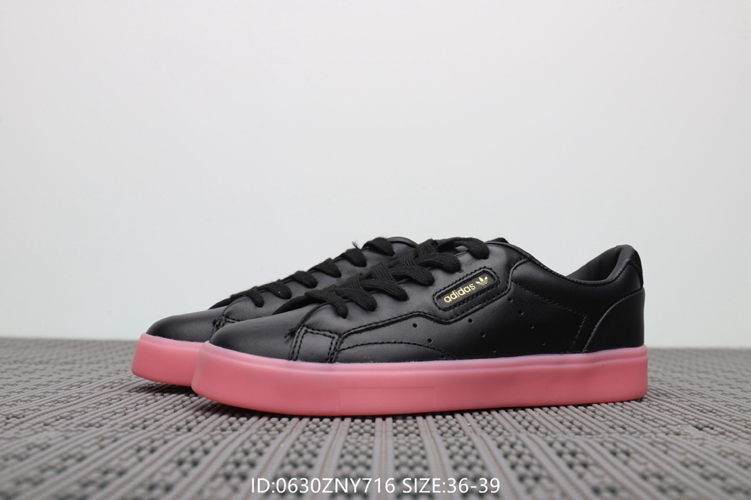 105阿迪达斯Adidas Sleek W 杨幂同款 低帮休闲小白鞋