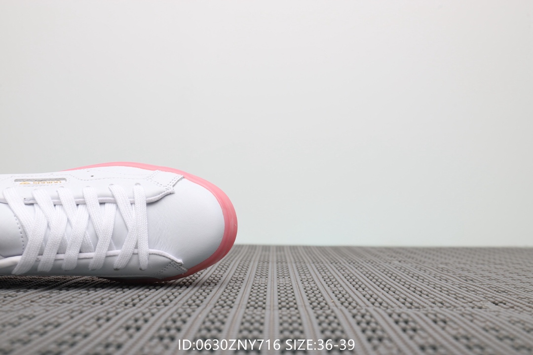 105阿迪达斯Adidas Sleek W 杨幂同款 低帮休闲小白鞋