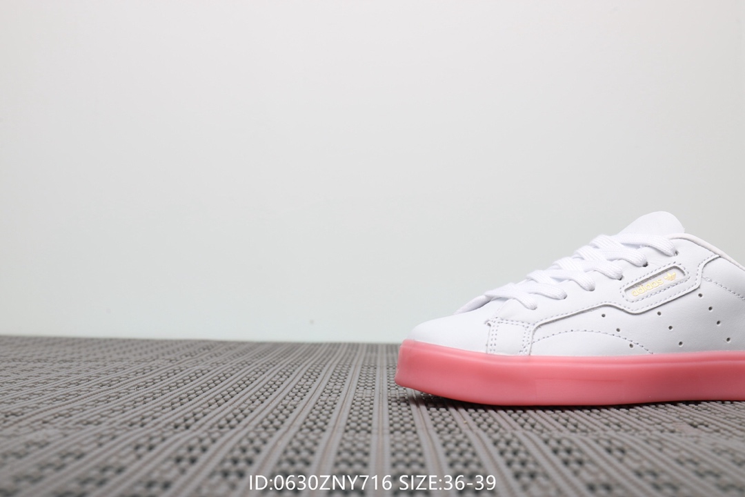 105阿迪达斯Adidas Sleek W 杨幂同款 低帮休闲小白鞋