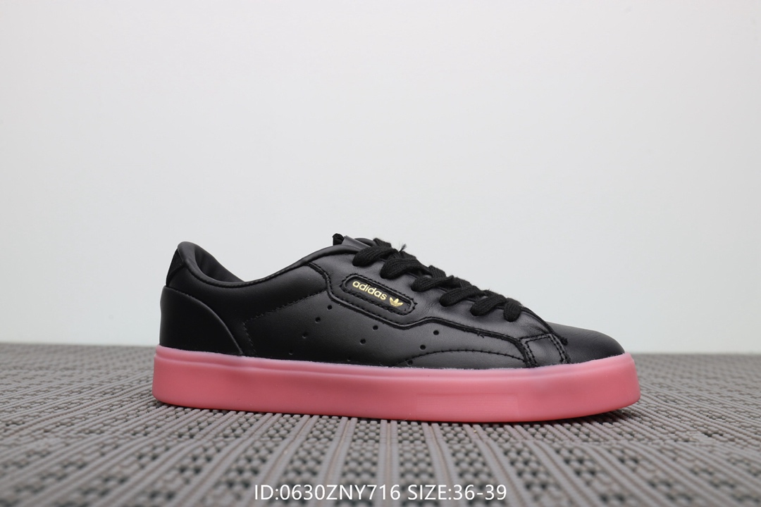 105阿迪达斯Adidas Sleek W 杨幂同款 低帮休闲小白鞋