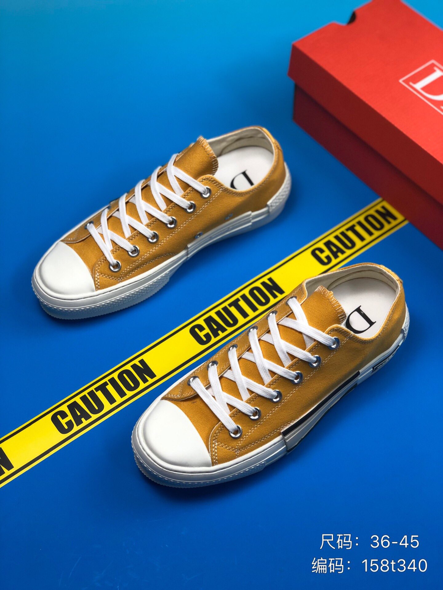 130 Dior 专柜同步新品 耐磨帆布拼接 原厂组合大底 手工缝边 奢侈时尚帆布鞋