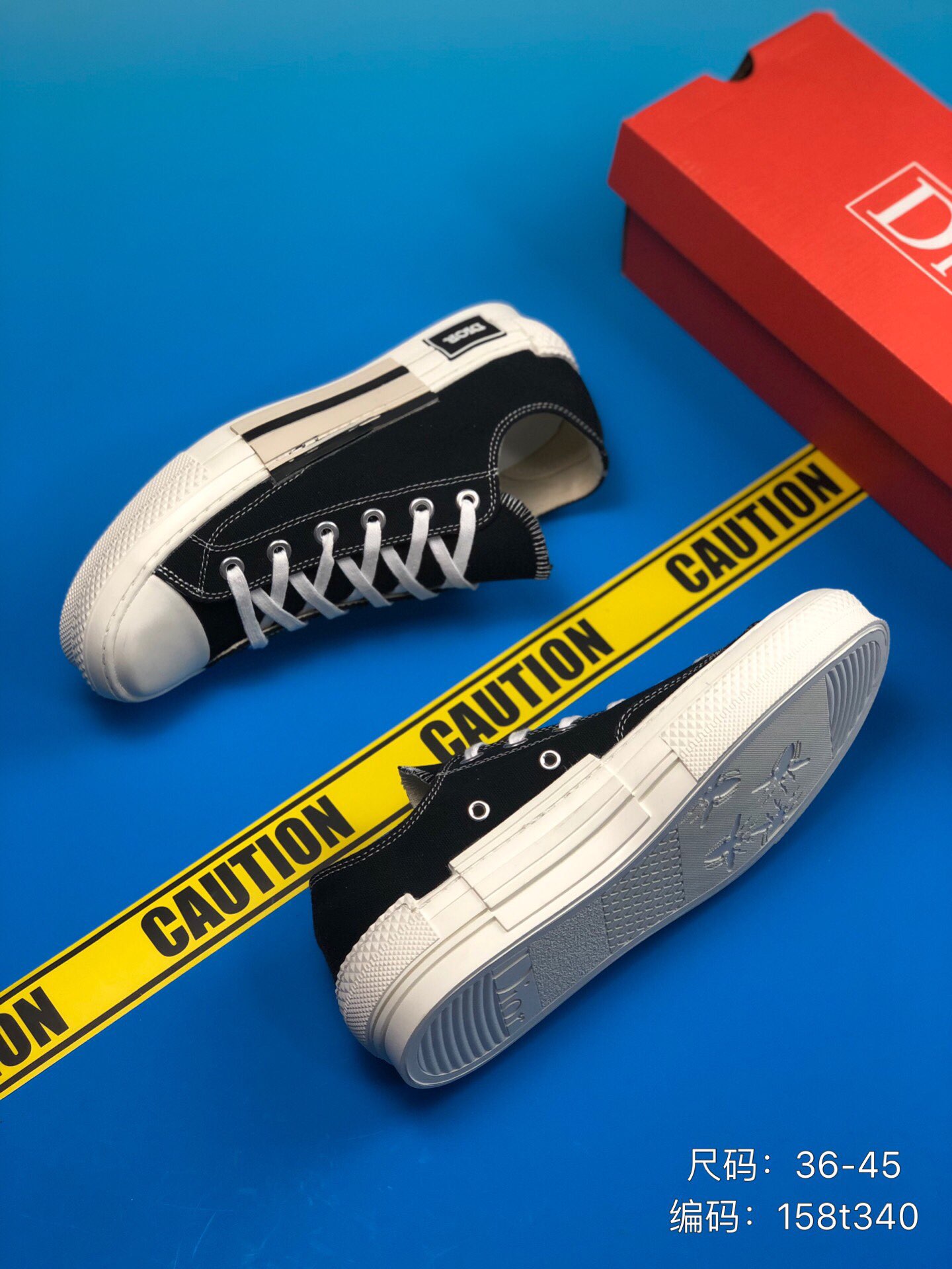 130 Dior 专柜同步新品 耐磨帆布拼接 原厂组合大底 手工缝边 奢侈时尚帆布鞋