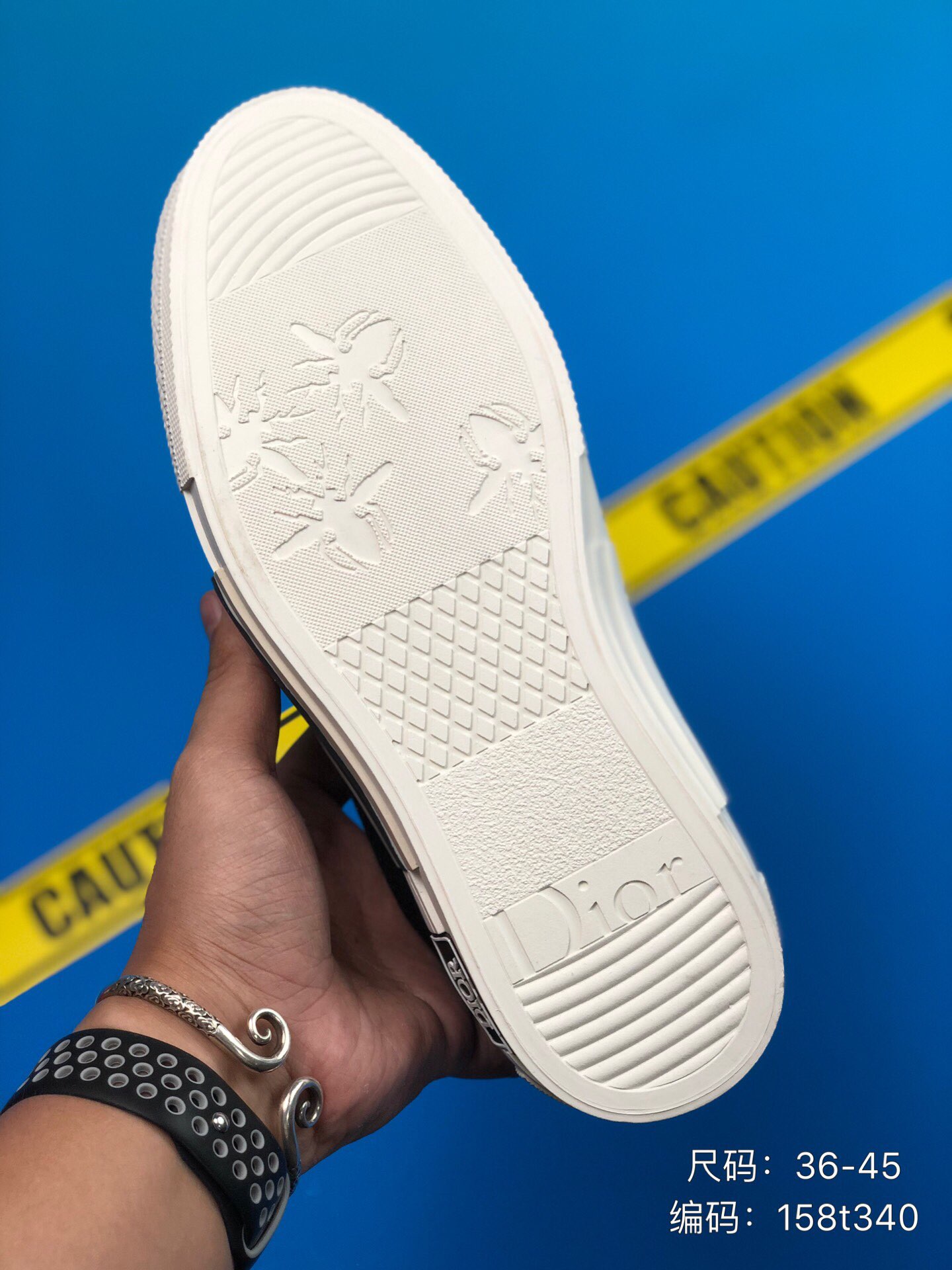 130 Dior 专柜同步新品 耐磨帆布拼接 原厂组合大底 手工缝边 奢侈时尚帆布鞋