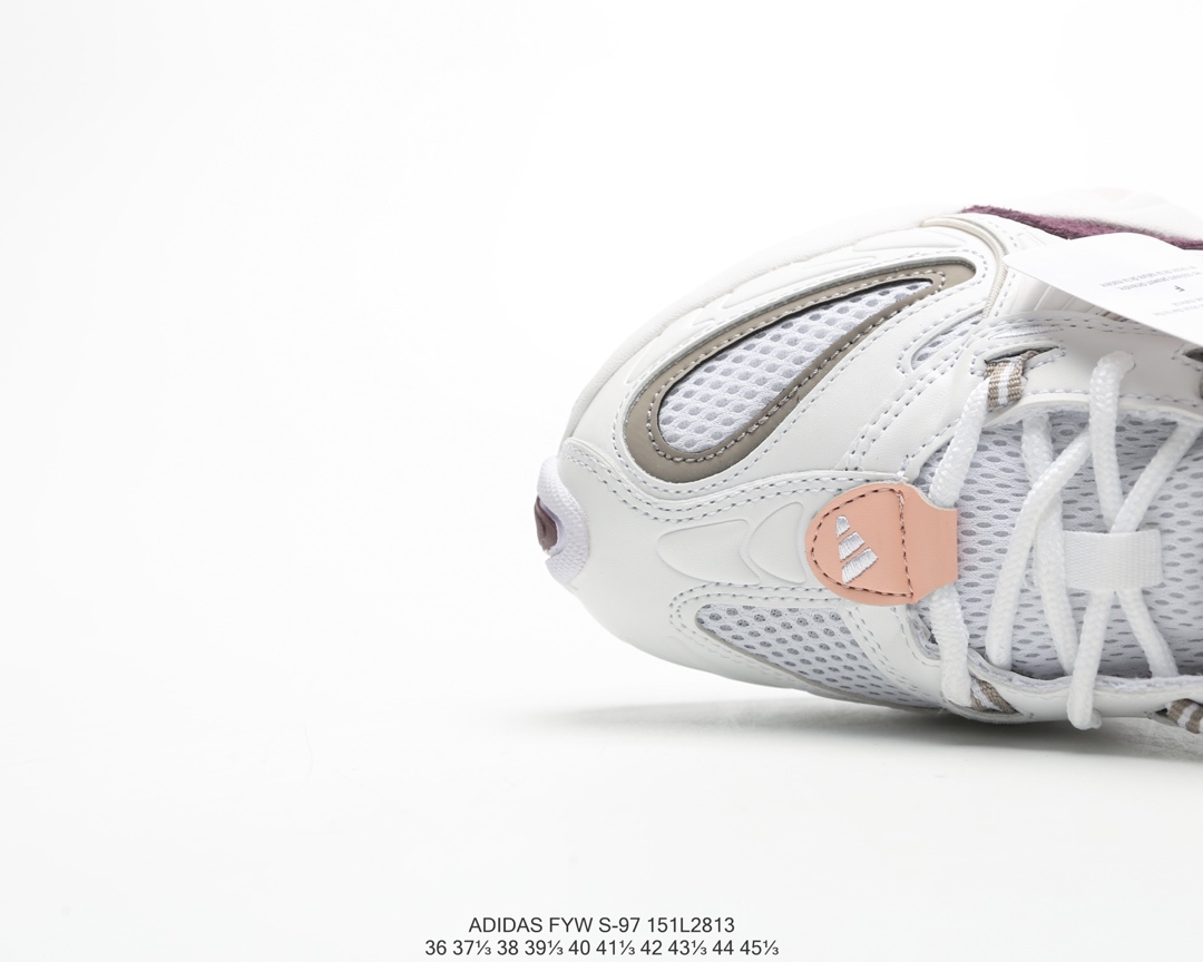 150全新复古鞋型 阿迪达斯Adidas FYW S-97天足跑鞋 缓震复古老爹休闲运动慢跑鞋