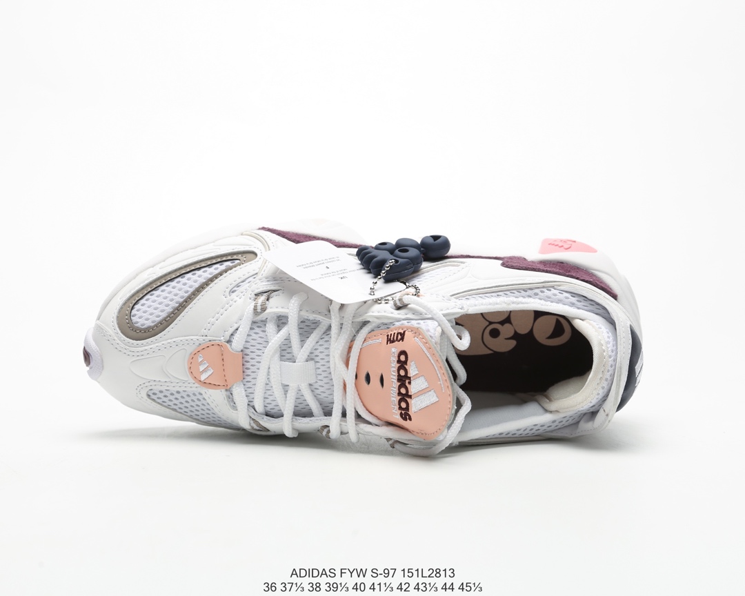 150全新复古鞋型 阿迪达斯Adidas FYW S-97天足跑鞋 缓震复古老爹休闲运动慢跑鞋