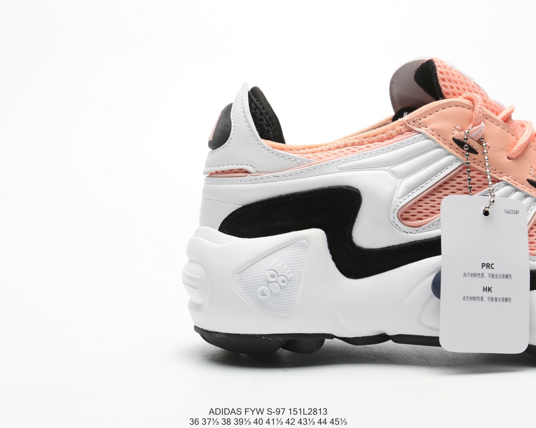 150全新复古鞋型，阿迪达斯Adidas FYW S-97天足跑鞋 缓震复古老爹休闲运动慢跑鞋