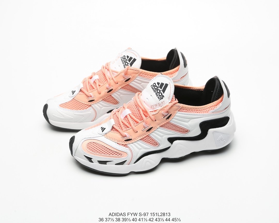 150全新复古鞋型，阿迪达斯Adidas FYW S-97天足跑鞋 缓震复古老爹休闲运动慢跑鞋