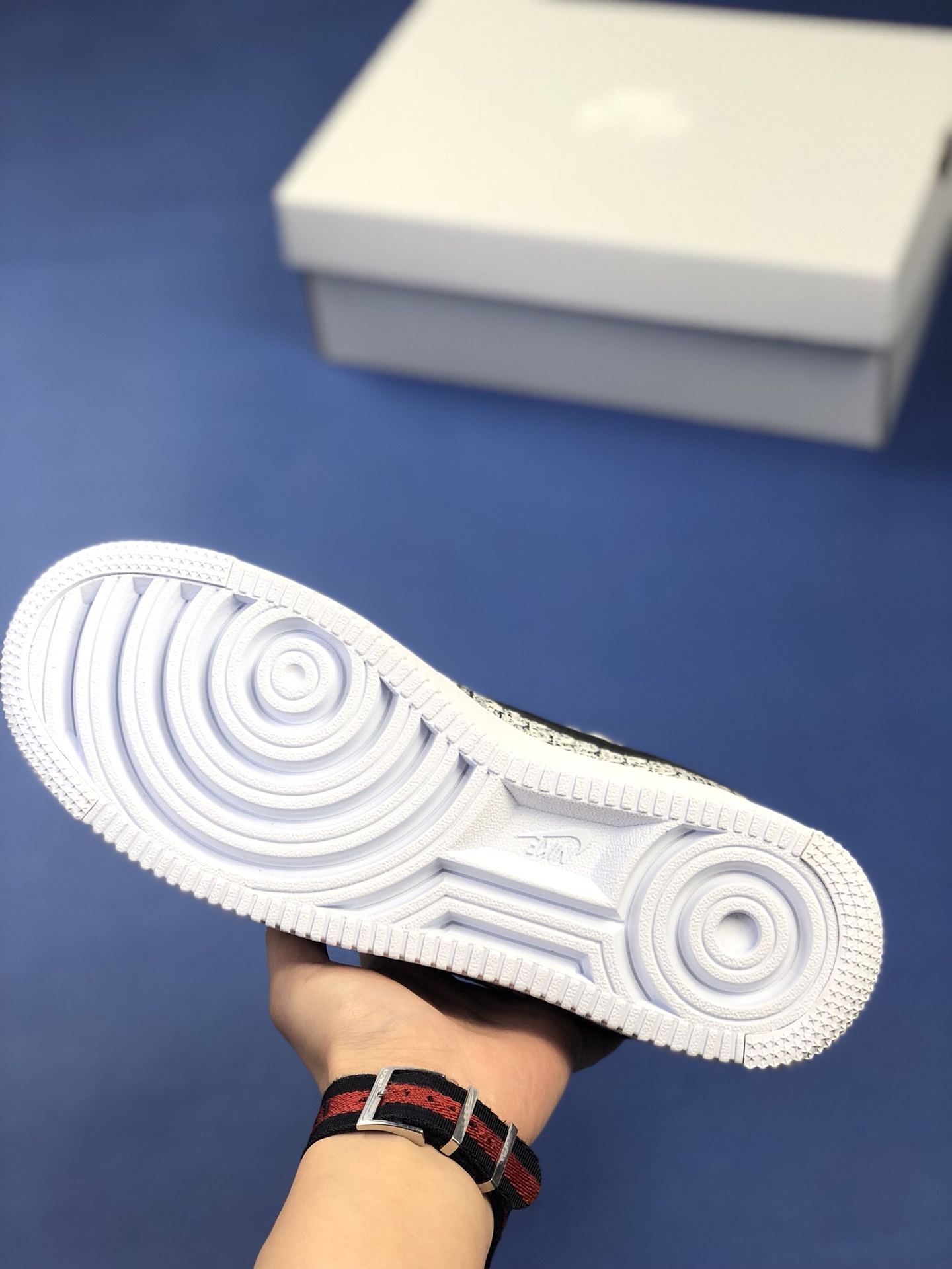 170 纯原版本Nike Air Force 1 FLYKNIT 2.0 黑白飞线低帮板鞋AV3042-001