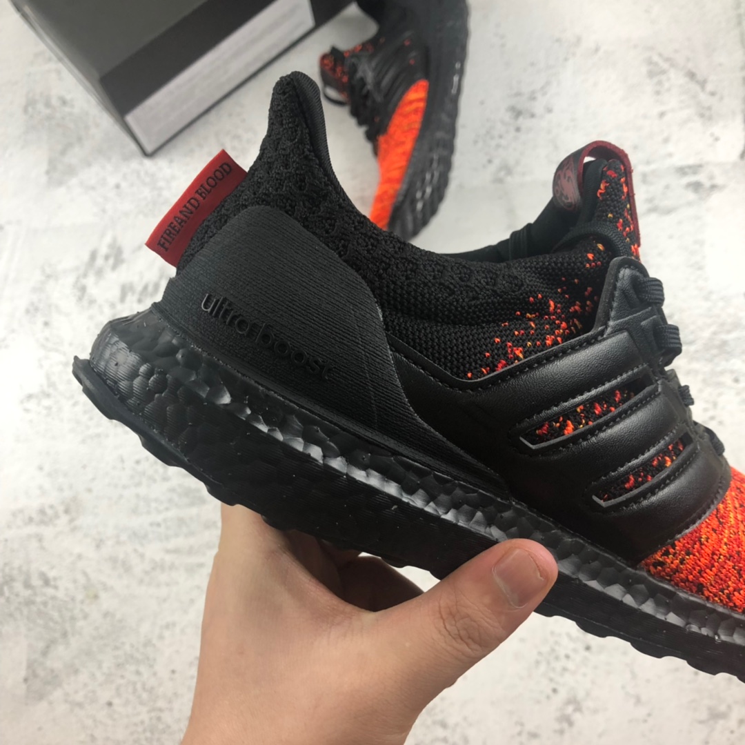 220公司级 原装真爆 UB4.0 权利游戏联名款 GAME OF THRONES x Adidas Ultra Boost “Targaryen's Dragons” 坦格利安龙   货号：EE3709