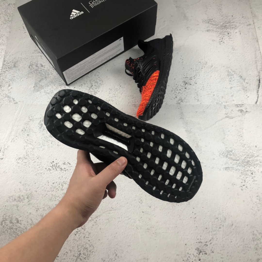 220公司级 原装真爆 UB4.0 权利游戏联名款 GAME OF THRONES x Adidas Ultra Boost “Targaryen's Dragons” 坦格利安龙   货号：EE3709