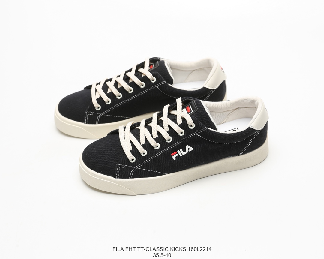 120 Fila 斐乐 Fht TT-Classic Kicks 低帮帆布校园板鞋