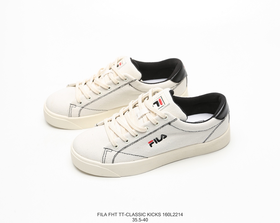 120 Fila 斐乐 Fht TT-Classic Kicks 低帮帆布校园板鞋