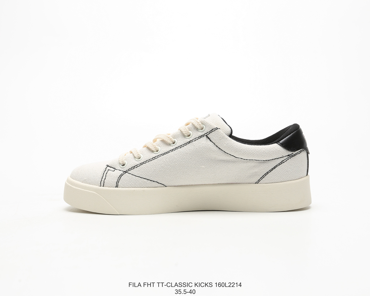 120 Fila 斐乐 Fht TT-Classic Kicks 低帮帆布校园板鞋