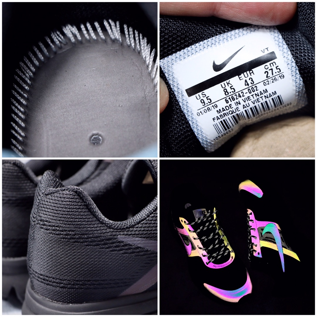 170公司级 耐克登月30代 NIKE Air Pegasus ＋30 登月系列 3M反光变色龙 轻质运动跑步鞋 超强加厚登月大底 616242-002