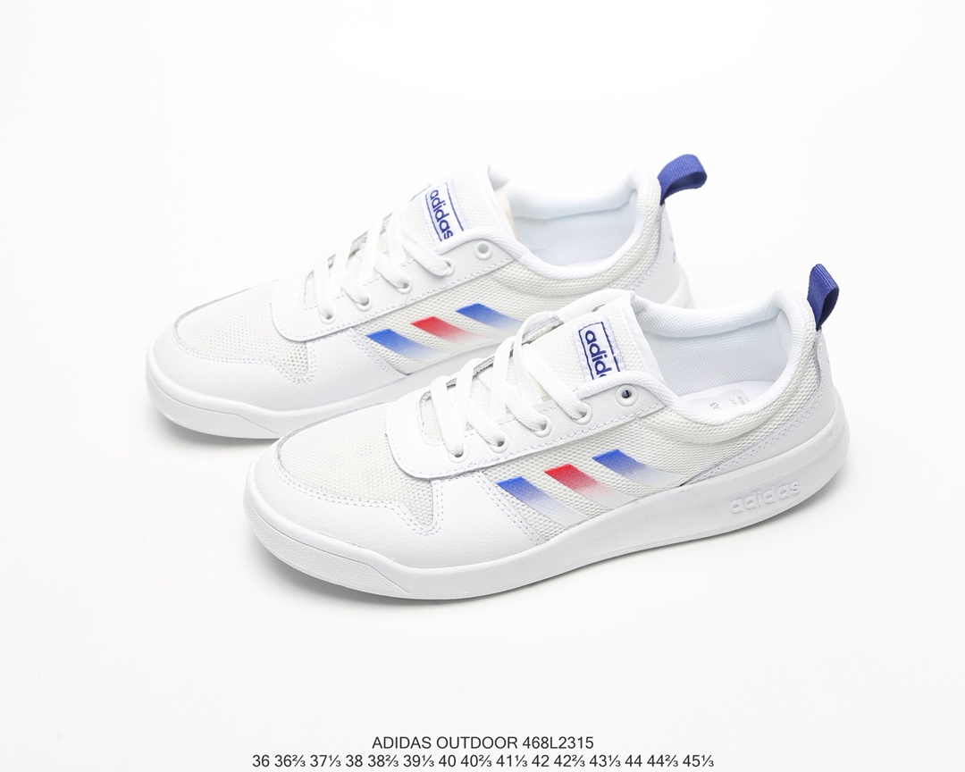 130Adidas Outdoor 阿迪达斯三叶草夏季透气低帮板鞋