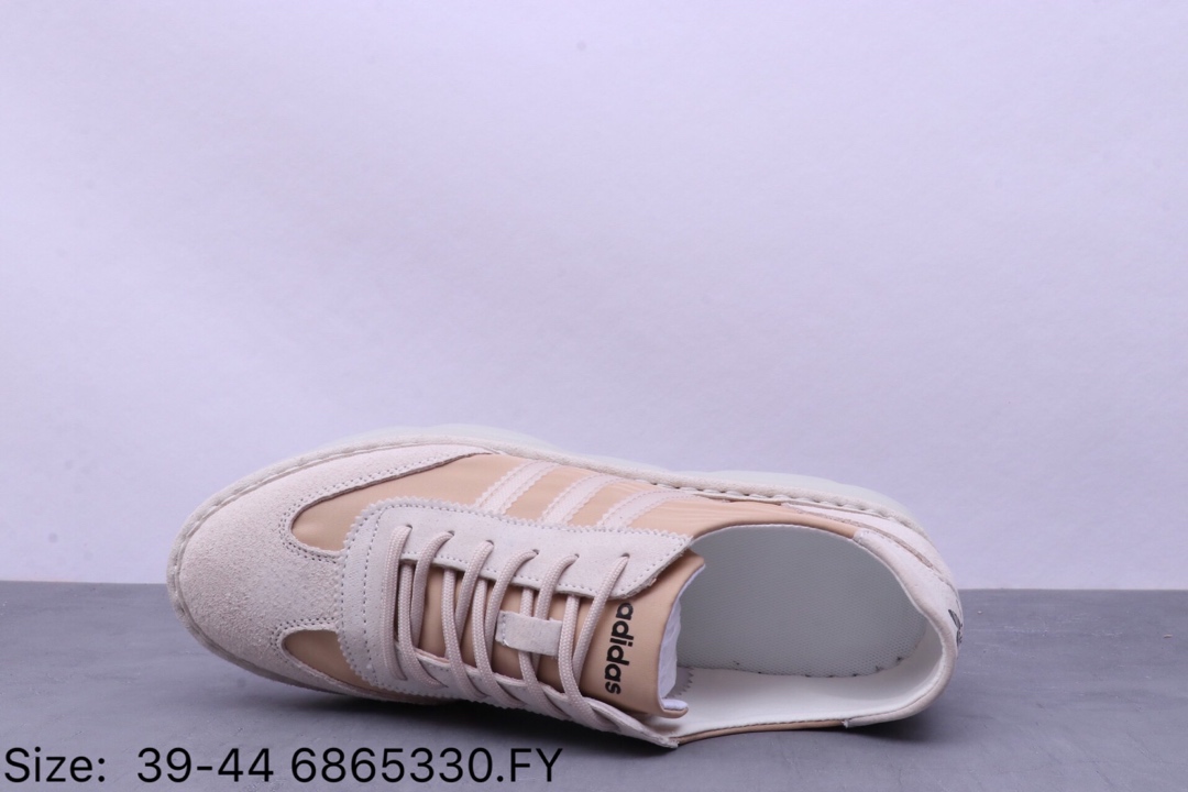 150【阿迪达斯 Adidas 】 阿迪达斯Adidas NIZZA 猪八革+网面 经典校园板鞋男士休闲小白鞋 DB0466