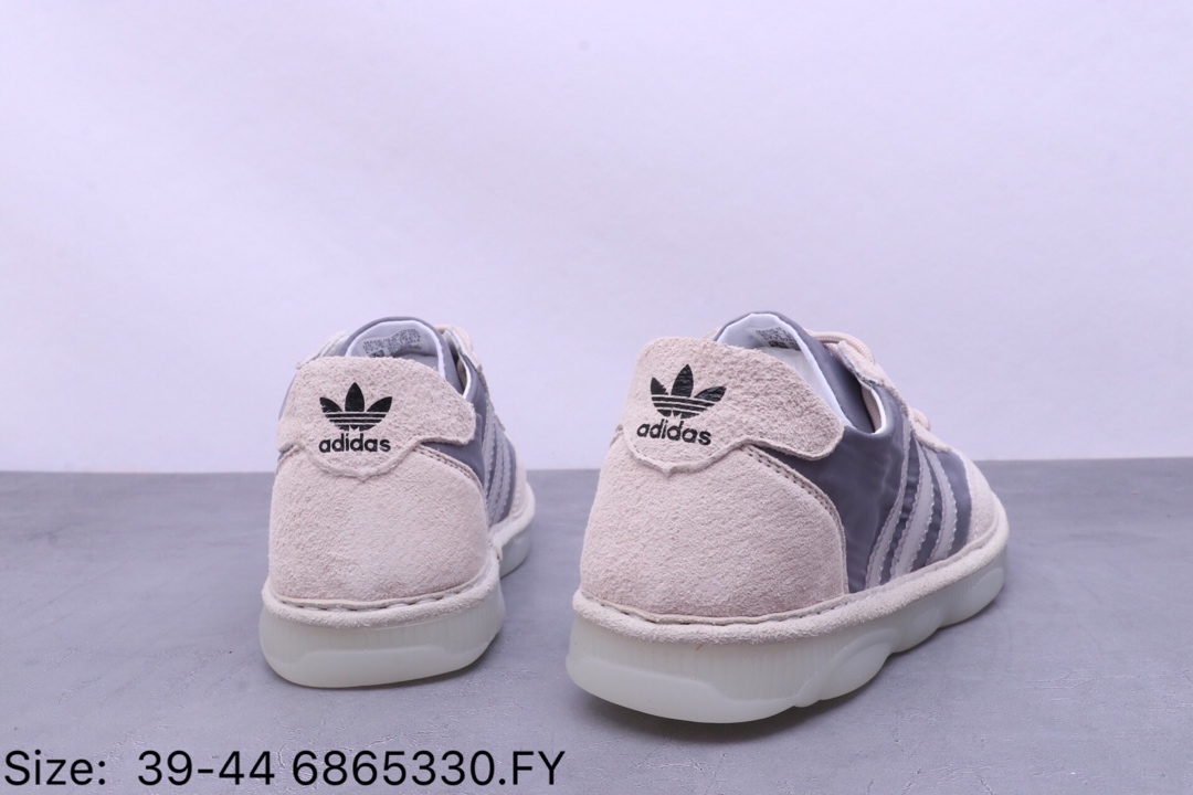 150【阿迪达斯 Adidas 】 阿迪达斯Adidas NIZZA 猪八革+网面 经典校园板鞋男士休闲小白鞋 DB0466