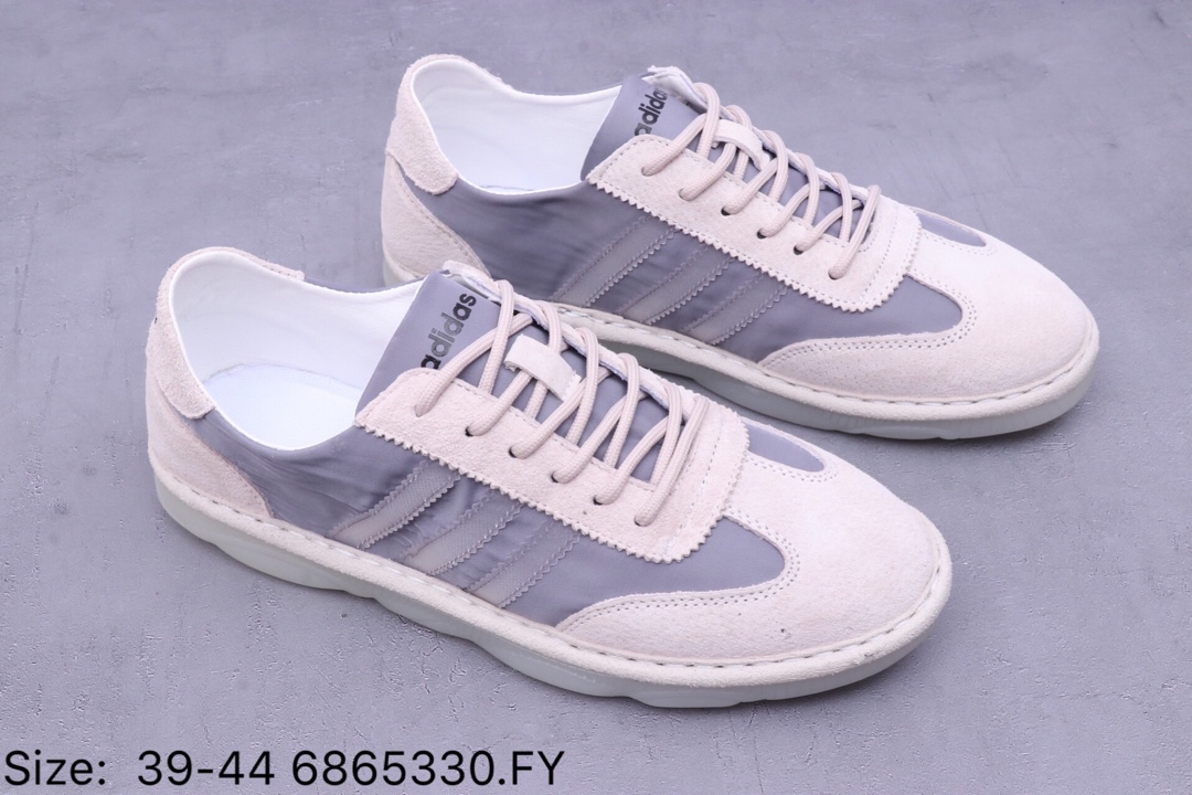 150【阿迪达斯 Adidas 】 阿迪达斯Adidas NIZZA 猪八革+网面 经典校园板鞋男士休闲小白鞋 DB0466