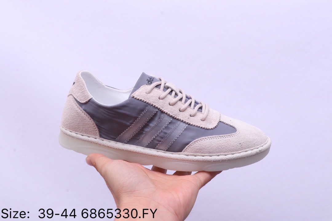 150【阿迪达斯 Adidas 】 阿迪达斯Adidas NIZZA 猪八革+网面 经典校园板鞋男士休闲小白鞋 DB0466