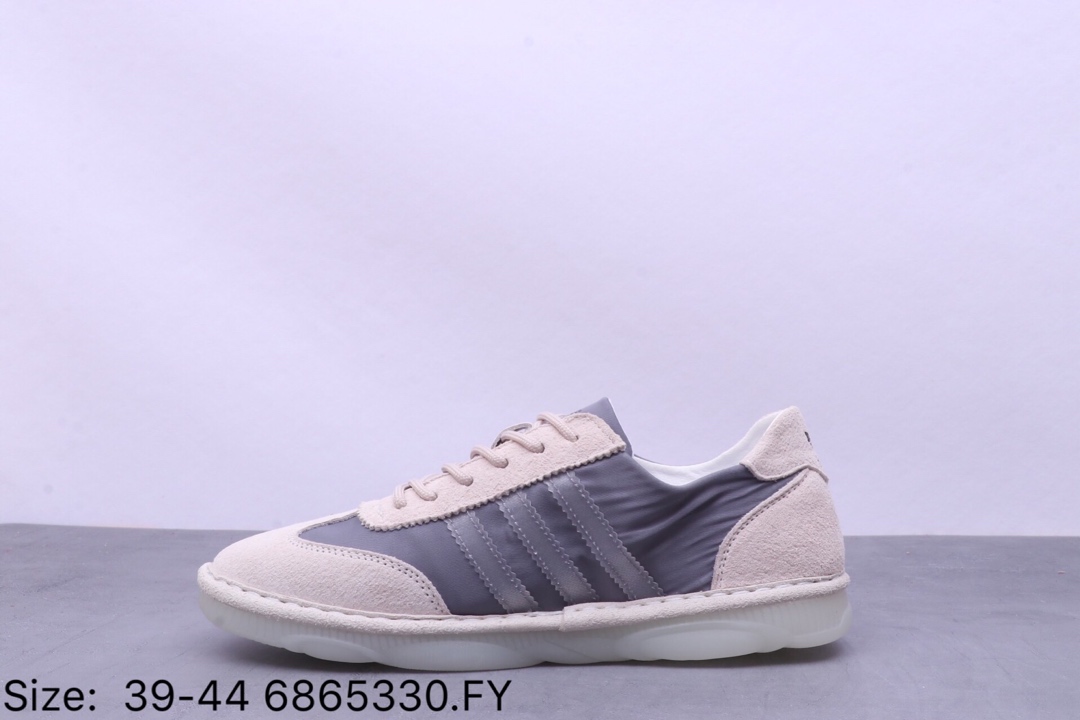 150【阿迪达斯 Adidas 】 阿迪达斯Adidas NIZZA 猪八革+网面 经典校园板鞋男士休闲小白鞋 DB0466