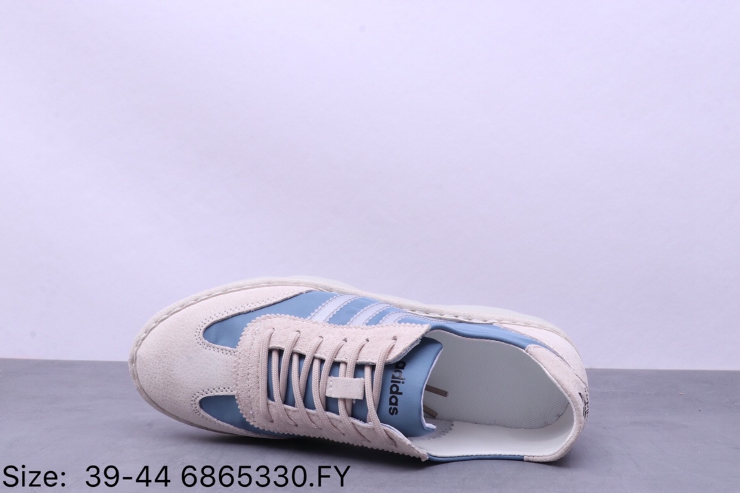 150【阿迪达斯 Adidas 】 阿迪达斯Adidas NIZZA 猪八革+网面 经典校园板鞋男士休闲小白鞋 DB0466