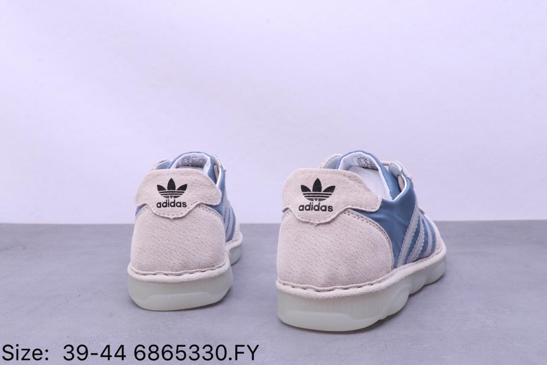 150【阿迪达斯 Adidas 】 阿迪达斯Adidas NIZZA 猪八革+网面 经典校园板鞋男士休闲小白鞋 DB0466