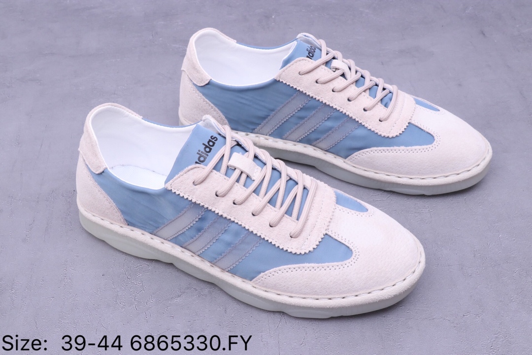 150【阿迪达斯 Adidas 】 阿迪达斯Adidas NIZZA 猪八革+网面 经典校园板鞋男士休闲小白鞋 DB0466