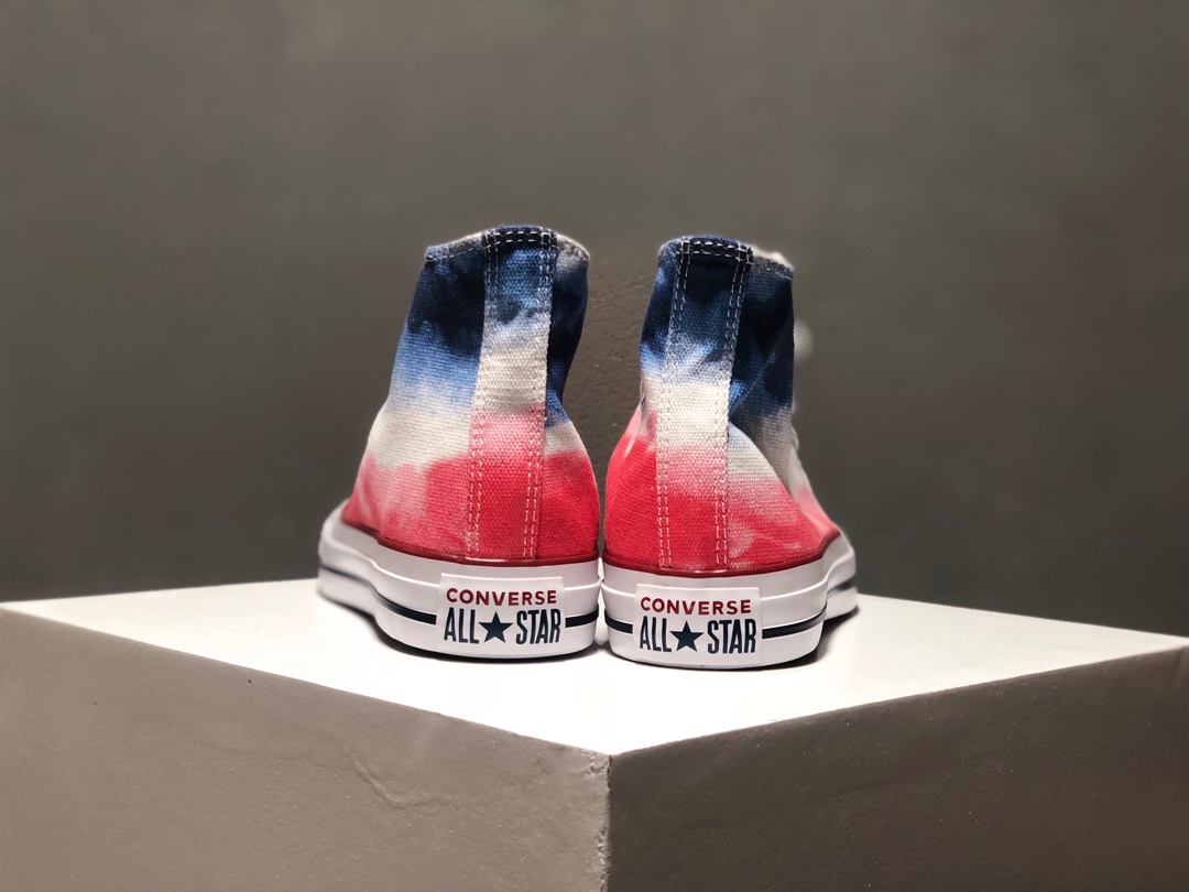 160匡威Converse Chuck all star 高帮硫化百搭运动板鞋“雪山渐变粉”夏季全新面料水染效果 虎扑版本男女鞋