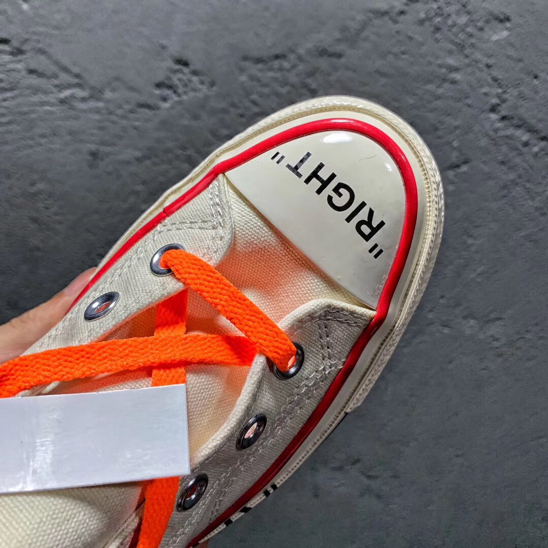 99 THE TEN联名款Off-White x Chuck 70 Taylor 1970s 滑板鞋帆布鞋联名匡威 区