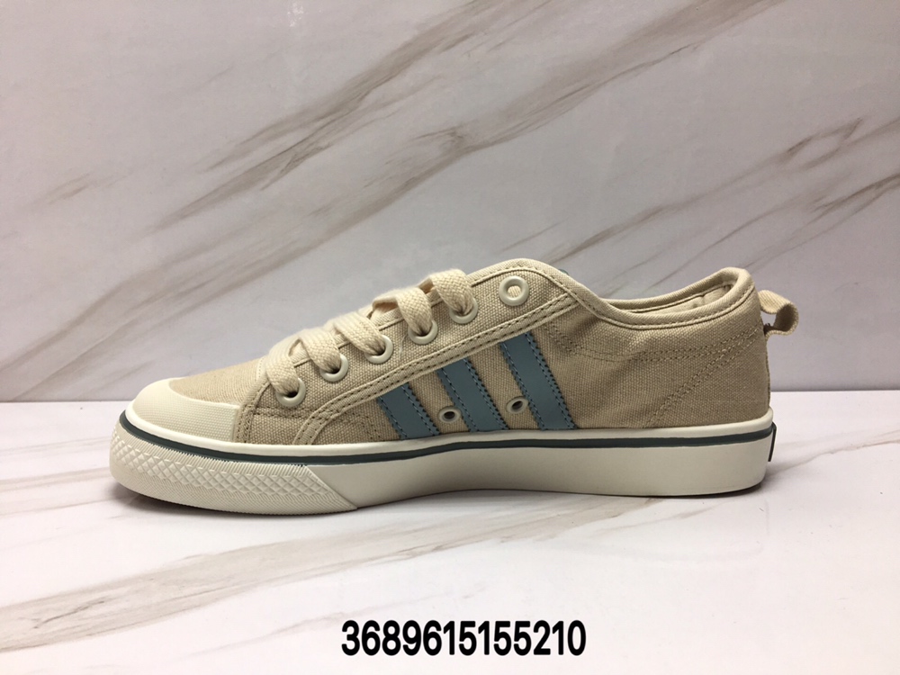 90阿迪达斯三叶草板鞋 NIZZA 小白鞋黑白复古滑板鞋 帆布鞋男女板鞋