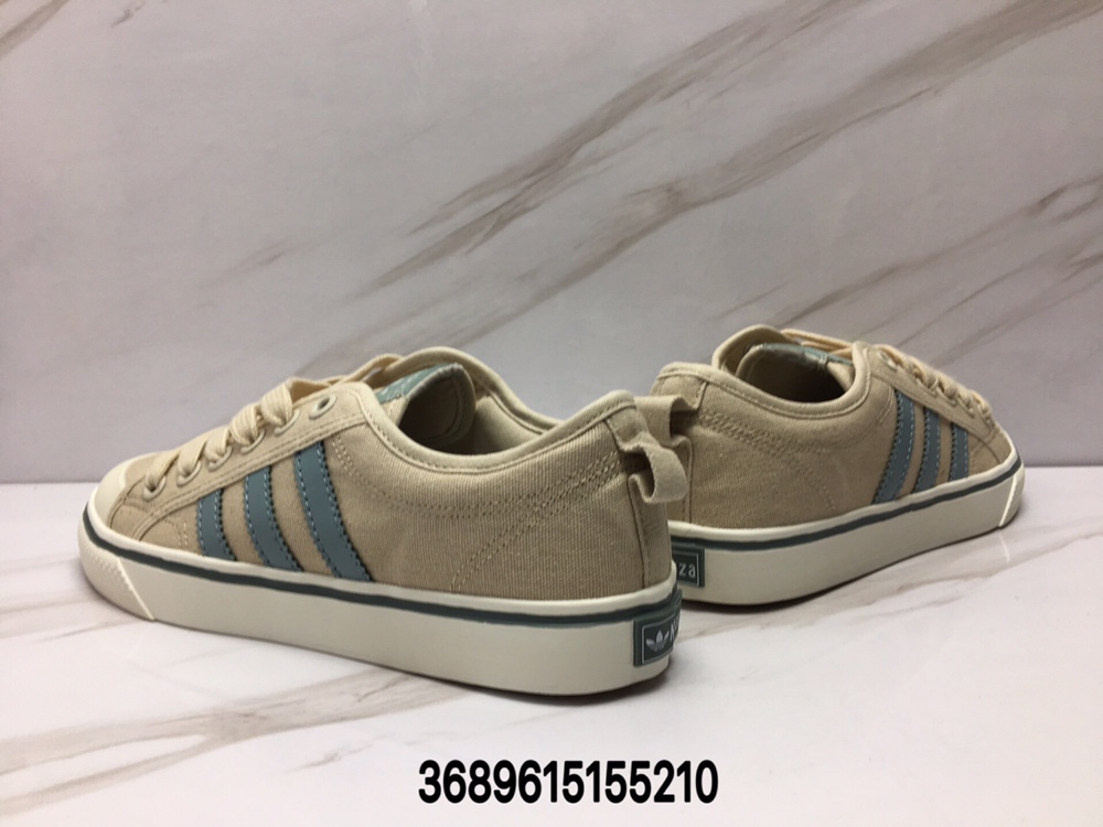 90阿迪达斯三叶草板鞋 NIZZA 小白鞋黑白复古滑板鞋 帆布鞋男女板鞋