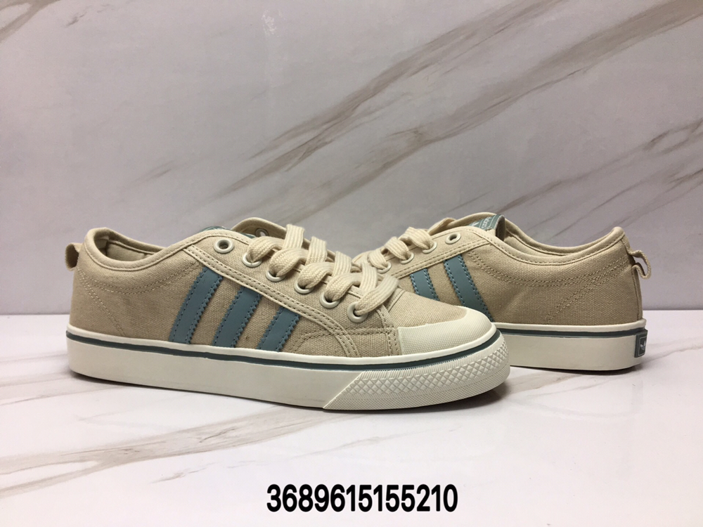 90阿迪达斯三叶草板鞋 NIZZA 小白鞋黑白复古滑板鞋 帆布鞋男女板鞋