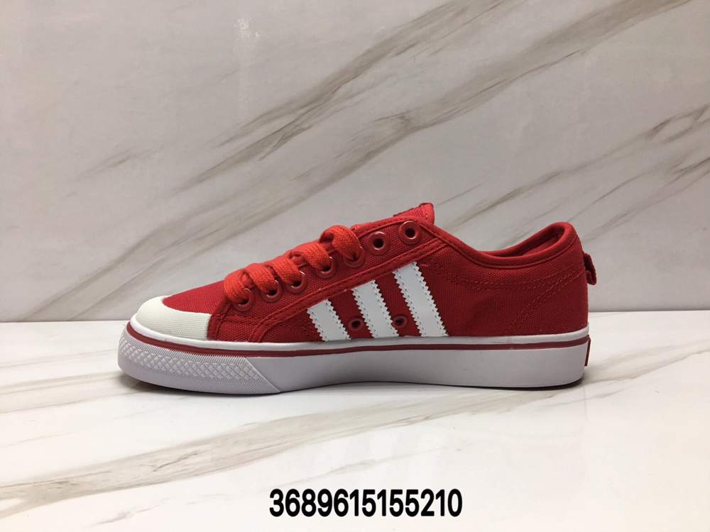 90阿迪达斯三叶草板鞋 NIZZA 小白鞋黑白复古滑板鞋 帆布鞋男女板鞋