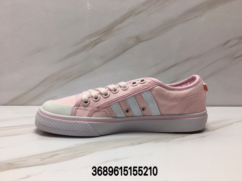 90阿迪达斯三叶草板鞋 NIZZA 小白鞋黑白复古滑板鞋 帆布鞋男女板鞋