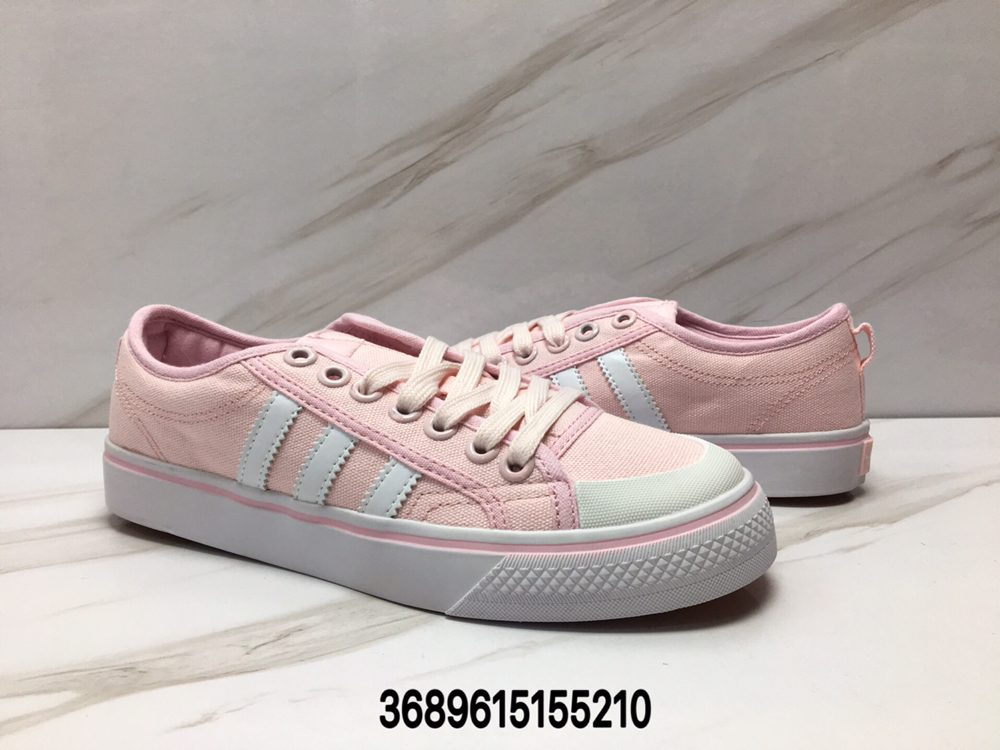 90阿迪达斯三叶草板鞋 NIZZA 小白鞋黑白复古滑板鞋 帆布鞋男女板鞋